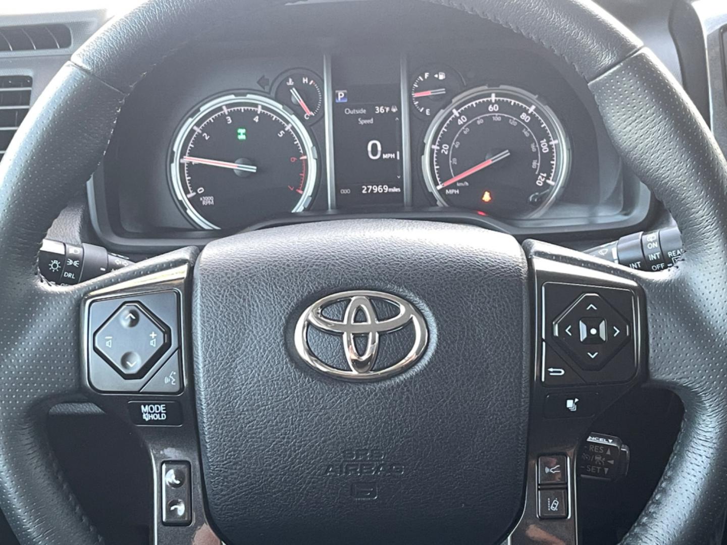 2023 Silver Toyota 4Runner TRD Off-road 4WD (JTEPU5JR0P6) with an 4.0L V6 DOHC 24V engine, 5A transmission, located at 1960 Industrial Drive, Wasilla, 99654, (907) 274-2277, 61.573475, -149.400146 - Photo#13